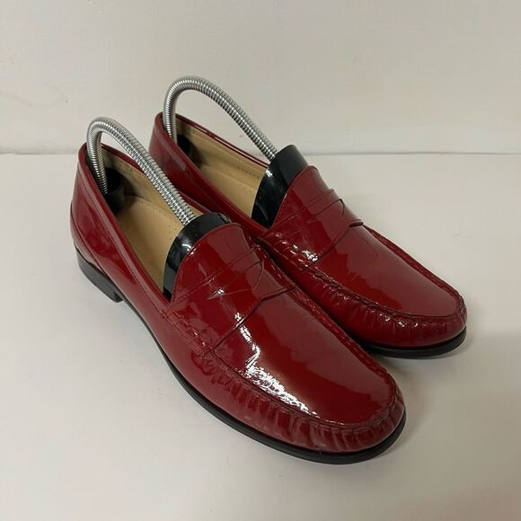 Cole Haan Nike Air Red Loafers Classic Preppy Size 10 - Picture 1 of 15
